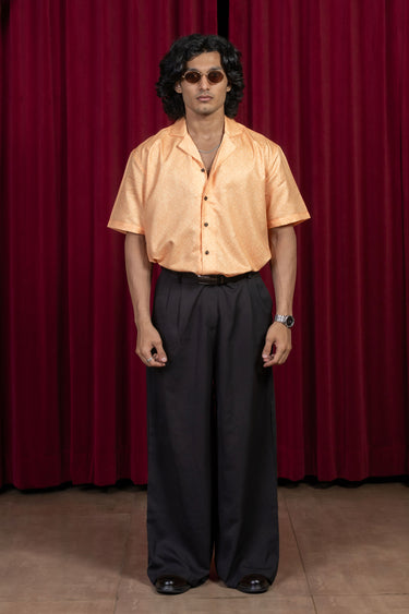 The “Inferno Veil" Cuban Collared Shirt