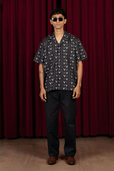 The "Shower of Forms" Cuban Collared Shirt