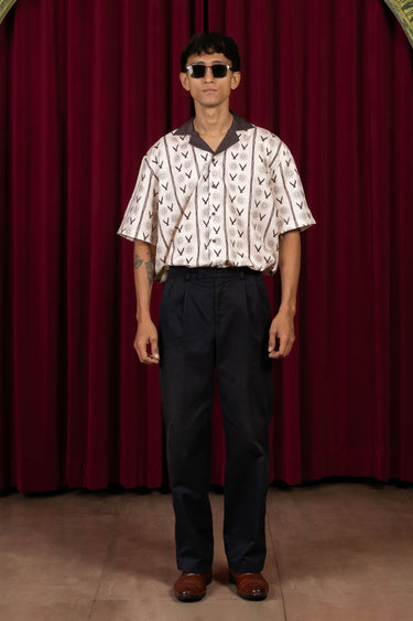 The "Shower of Forms" Cuban Collared Shirt