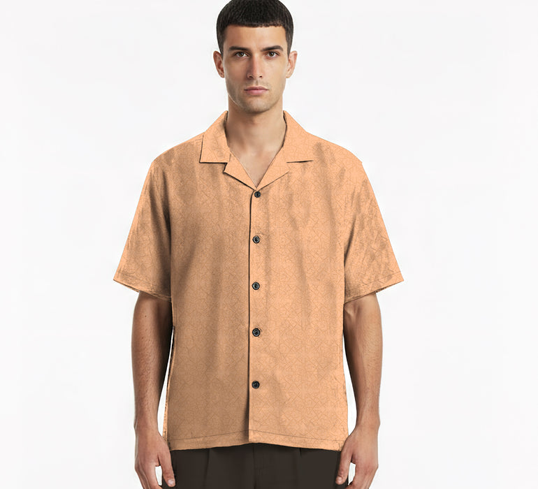 The “Inferno Veil" Cuban Collared Shirt