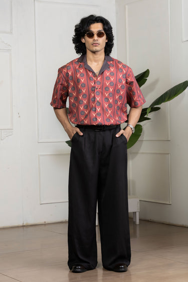 The "Shower of Forms" Cuban Collared Shirt