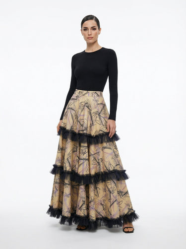 "The Path Of Least Resistance" Three Tiered Skirt