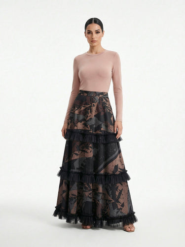 The "Cosmic Chaos" Three Tiered Skirt
