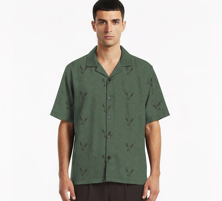 The "Mythikaya droplets" Cuban Collared Shirt