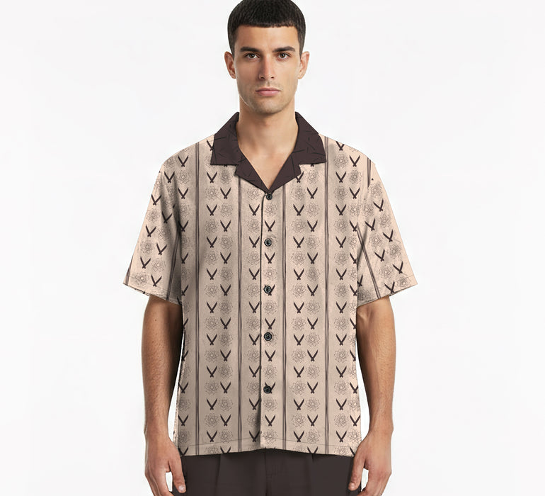 The "Shower of Forms" Cuban Collared Shirt