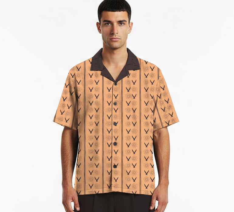 The "Shower of Forms" Cuban Collared Shirt