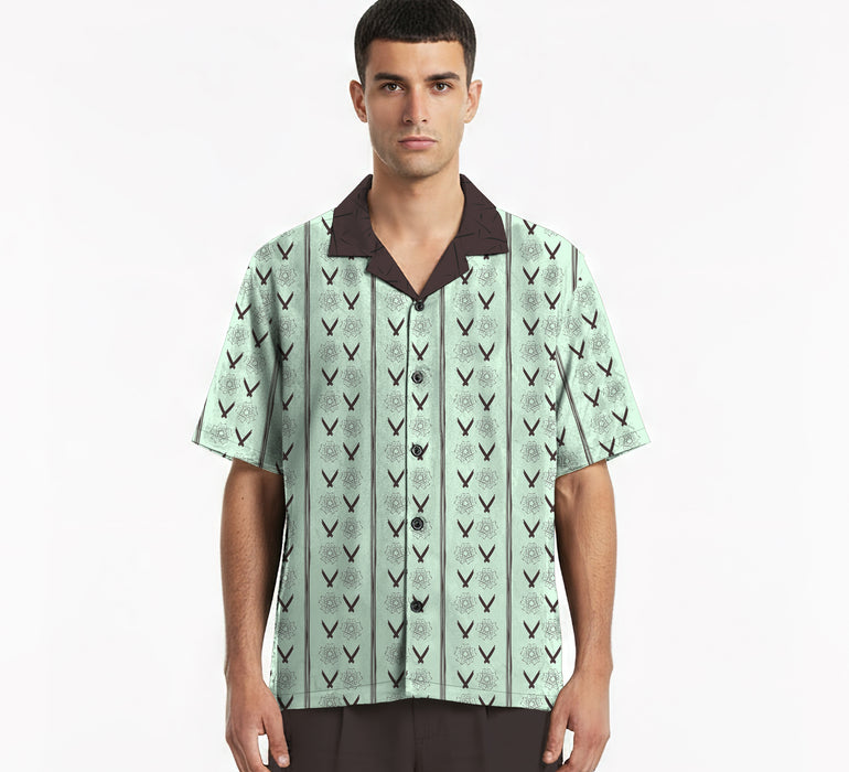 The "Shower of Forms" Cuban Collared Shirt