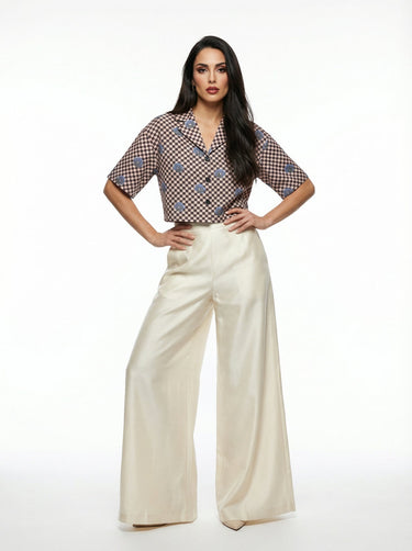 The "Nurazaa" Cuban Collared Cropped Shirt