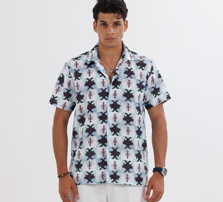 The "Dynarche" Cuban Collared Shirt - Seavara