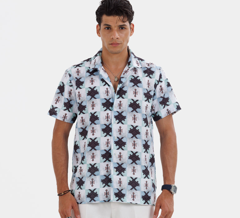 The "Dynarche" Cuban Collared Shirt - Seavara