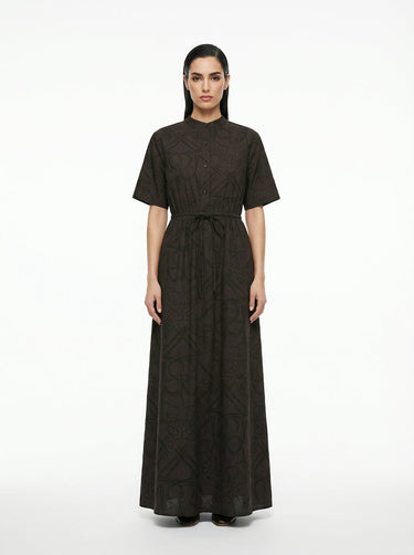 The "Timeless Impressions" Dress With Elasticated Waistband