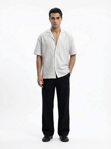 The "Inferno Veil" Cuban Collared Shirt