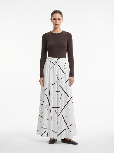 The "Rough Notes" Flared Skirt