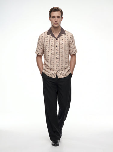 The "Shower of Forms" Cuban Collared Shirt
