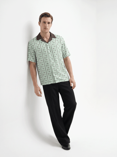 The "Shower of Forms" Cuban Collared Shirt