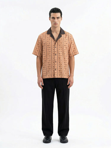 The "Shower of Forms" Cuban Collared Shirt