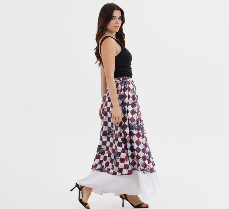 The "Astral Dynasty" Tiered Skirt - Luminara