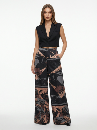 The "Cosmic Chaos" Flared Pants